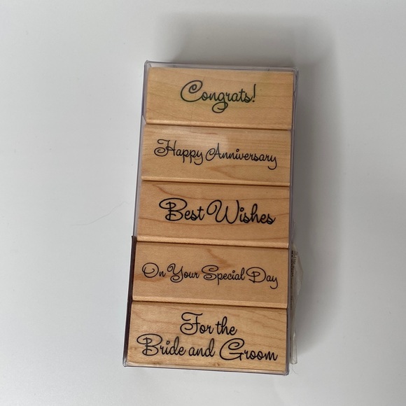 Set of 5 Rubber Stamp Set - Picture 1 of 2